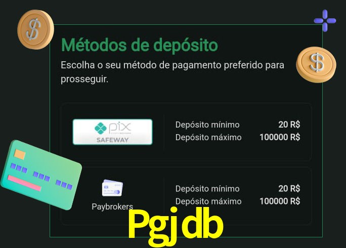 O cassino Pgjdb oferece uma grande variedade de métodos de pagamento